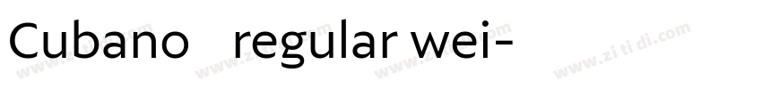 Cubano   regular wei字体转换